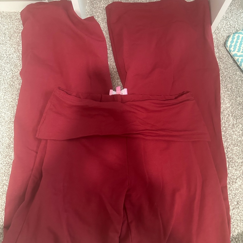 Edikted Women's Burgundy Foldover Waist Jumpsuit
